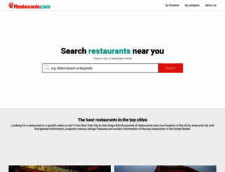 restaurants.com screenshot