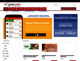 restaurants.inoman.com screenshot