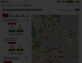 restaurants.pizzahut.pl screenshot
