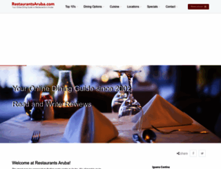 restaurantsaruba.com screenshot