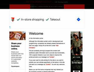 restaurantscout.cc screenshot