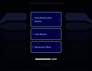 restaurantsmelbourne.com.au screenshot