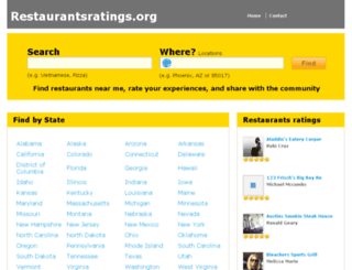 restaurantsratings.org screenshot