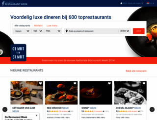 restaurantweek.nl screenshot