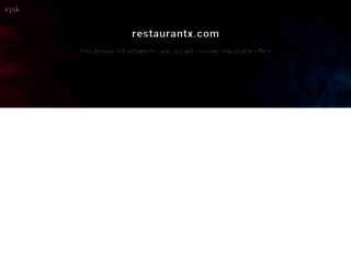 restaurantx.com screenshot
