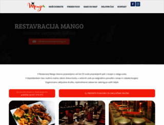 restavracija-mango.si screenshot