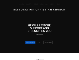 restorationchristian.church screenshot