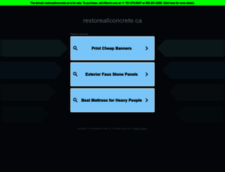 restoreallconcrete.ca screenshot