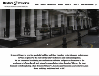 restoreandpreserve.co.uk screenshot
