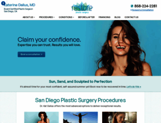 restoresdplasticsurgery.com screenshot