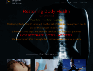 restoringbodyhealth.com screenshot