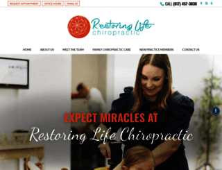 restoringlifechiropractic.com screenshot