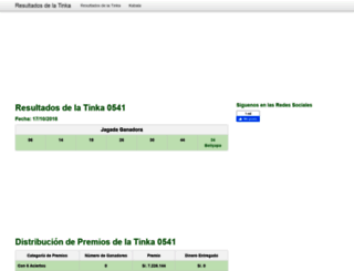 resultadostinka.com screenshot