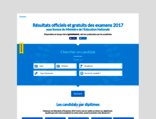 resultats-examens.digischool.fr screenshot
