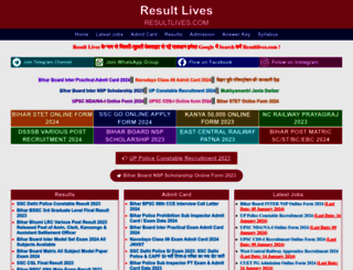 resultlives.com screenshot
