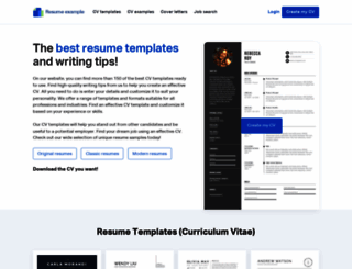 resume-example.com screenshot