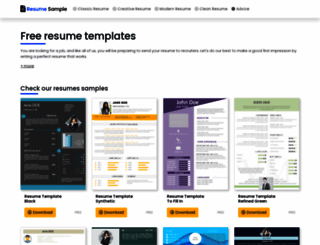 resume-sample.com screenshot