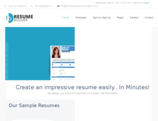 resumebuilder.codersunlimited.in screenshot