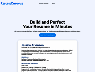 resumecompass.co screenshot