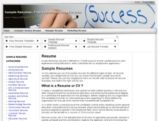 resumeforjobs.com screenshot