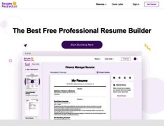 resumeperfector.com screenshot