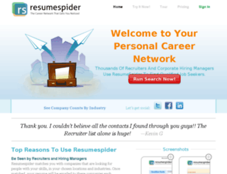 resumespider.com screenshot