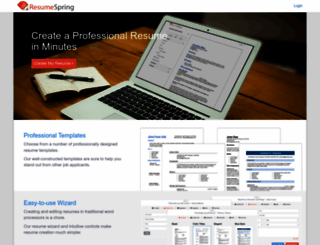 resumespring.com screenshot