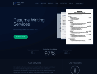 resumestime.com screenshot