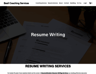 resumewonders.com screenshot