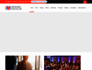 resumoescolar.com.br screenshot