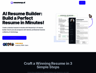resumup.com screenshot