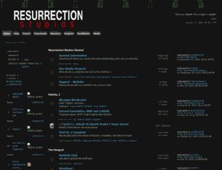 resurrection-studios.net screenshot