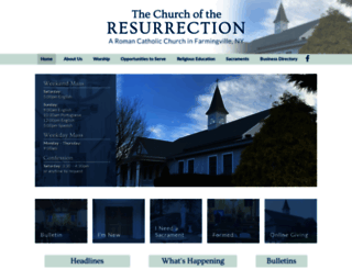 resurrectionrcchurch.org screenshot