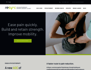 resyncphysiotherapy.ie screenshot
