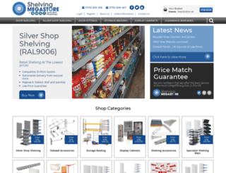 retail-shelving.co.uk screenshot