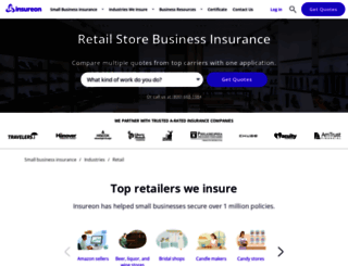 retail.insureon.com screenshot