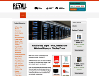 retaildisplaysigns.com.au screenshot