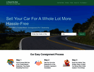 retailmyride.com screenshot