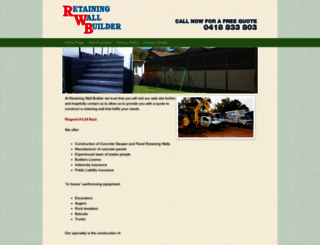 retainingwallbuilder.com.au screenshot