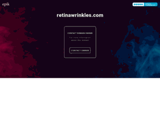 retinawrinkles.com screenshot