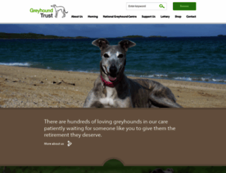retiredgreyhounds.co.uk screenshot