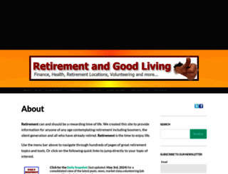 retirementandgoodliving.com screenshot