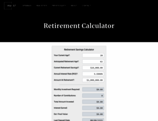 retirementcalculator.org screenshot
