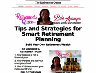 retirementqueen.org screenshot