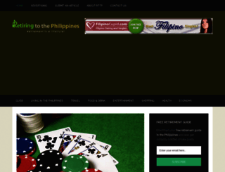 retiringtothephilippines.com screenshot