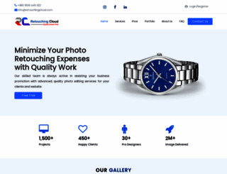 retouchingcloud.com screenshot