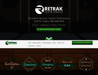 retrakdoorservice.com screenshot