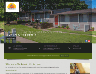 retreatatindianlake.com screenshot