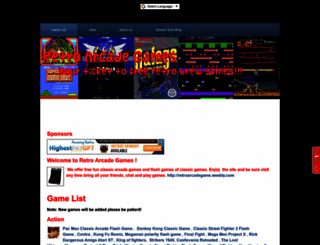 retroarcadegame.weebly.com screenshot