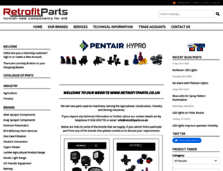retrofitparts.co.uk screenshot